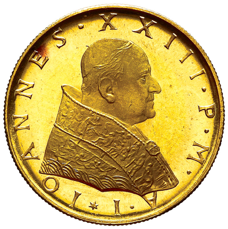 Citta Del Vaticano Giovanni Xxiii 100 Lire 1959 Roma Oro 5