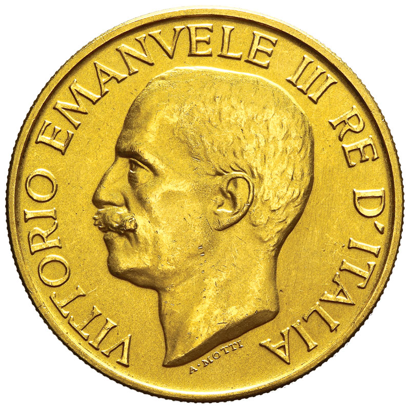 REGNO D'ITALIA - Vittorio Emanuele III - 100 Lire Fascio - 1923 - Oro